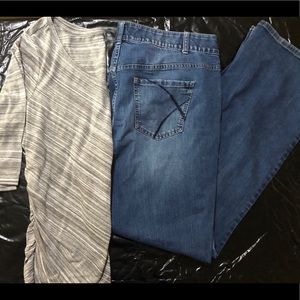Lane Bryant Top and Jeans. Size 18/20 Bundle